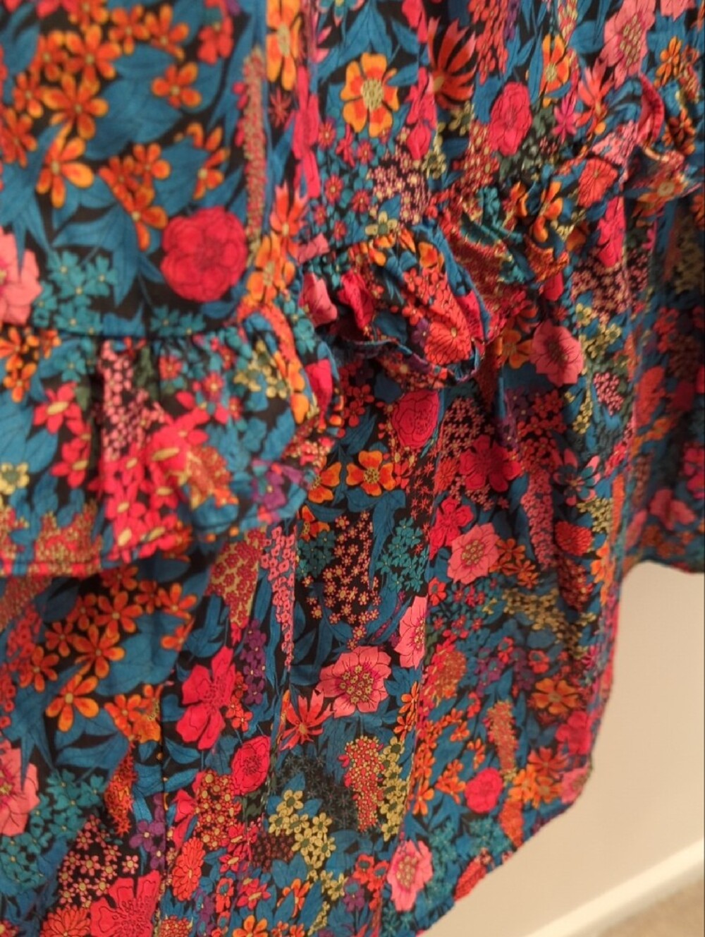 J. Crew × Liberty Multicolor Floral Tiered Dress (Women's XXL) - Picture 6 of 9
